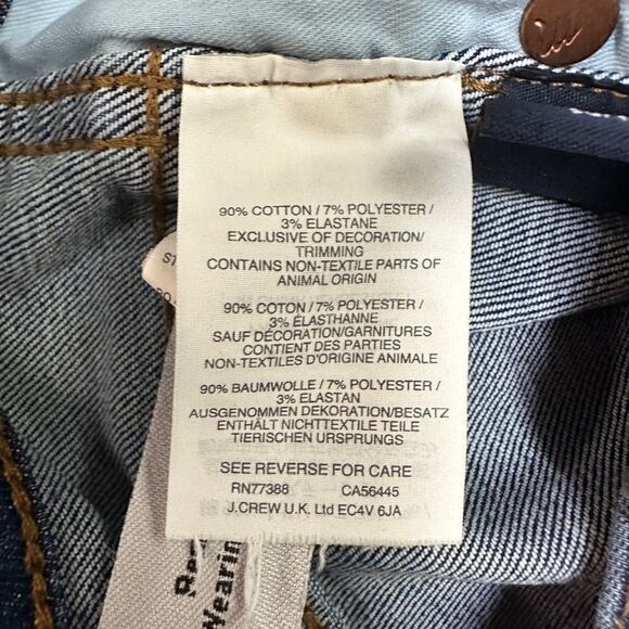 Madewell Women's 10" High Rise Skinny Jeans Size 29 Style H6319 Drop Hem Edition - Picture 12 of 12